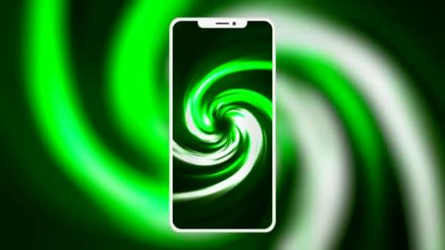 Videohive - Hypnotic animation on phone screen - 37130029 - 37130029