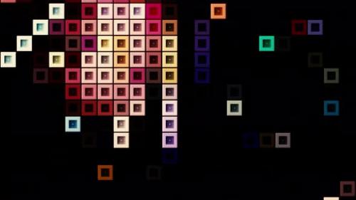 Videohive - Abstract multicolored mosaic flashing loopable background - 37130033 - 37130033