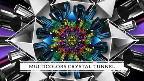 Videohive - Multicolors Crystal Tunnel - 37125081 - 37125081