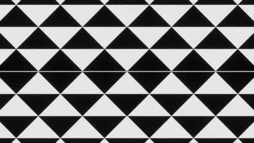 Videohive - Smooth Looped Animation of Black and White Triangles and Squares 03 - 37128602 - 37128602