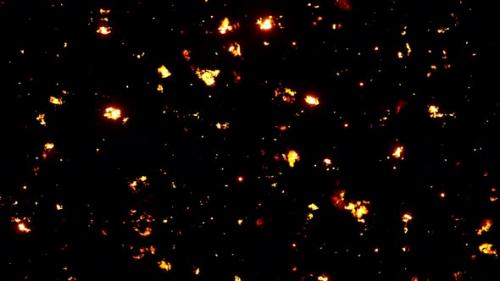 Videohive - Rising Fire Sparks Particles Overlay - 37128880 - 37128880