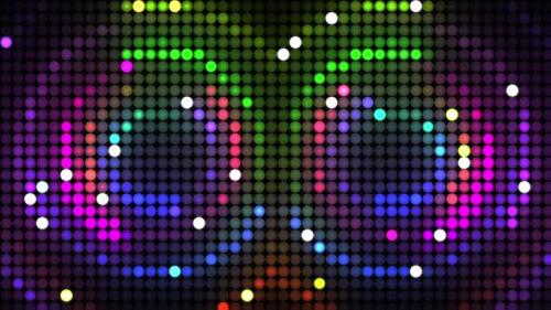 Videohive - Retro Neon Disco Party LED Lights Background - 37128908 - 37128908