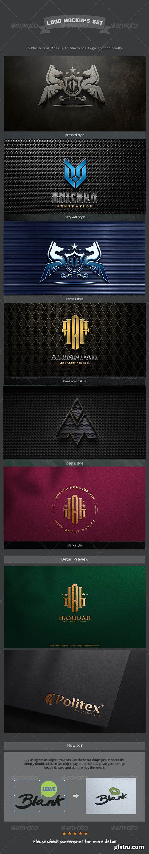 Luxury logo mockup template