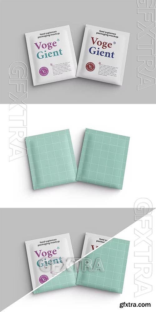 Top View Sachet Packaging Mockup AZ2R5RR