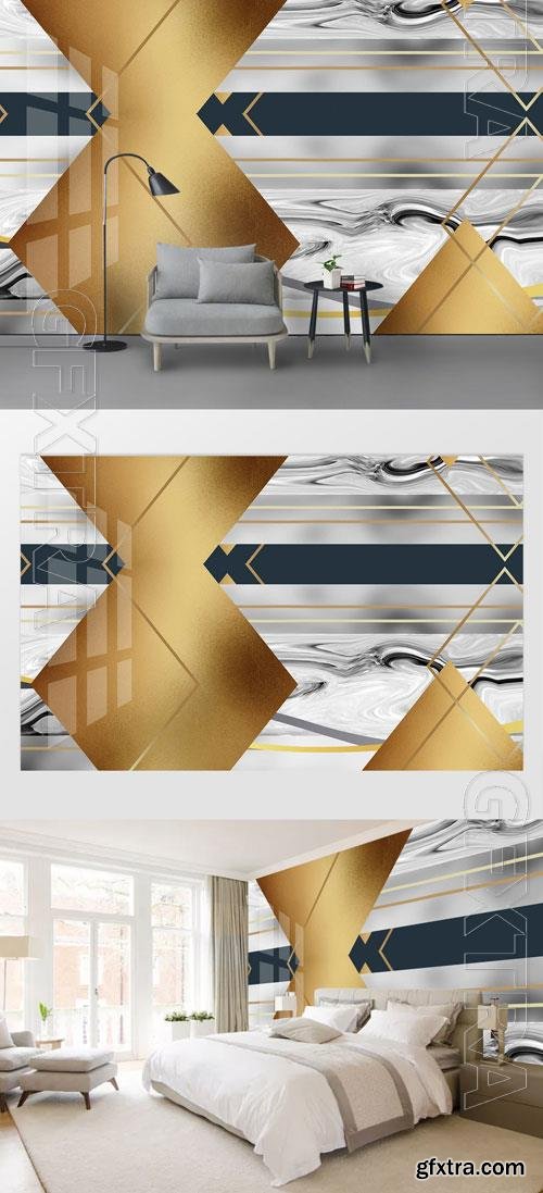 Geometric marble tile lines background wall vol 8