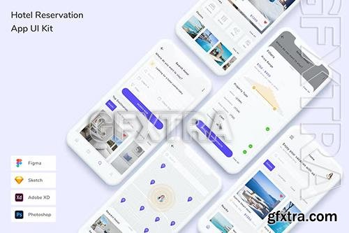 Hotel Reservation App UI Kit 6S2GTRV