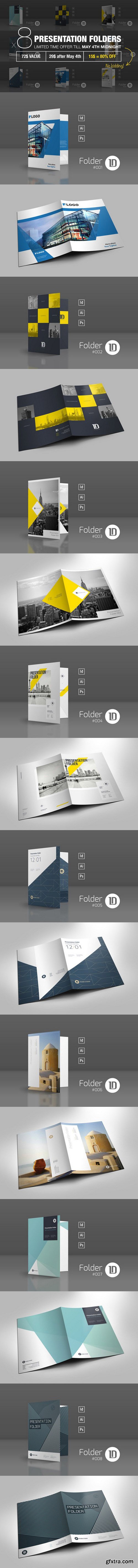 Bundle: 8 Presentation Folders