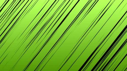 Videohive - Anime Speed Diagonal Black Lines Green Background - 37104413 - 37104413