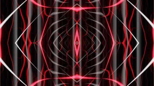Videohive - VJ Loop Abstract Divergent Redwhite Waves 02 - 37104626 - 37104626
