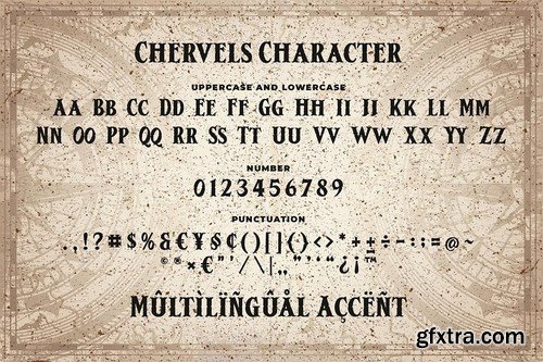 Chervels an Old Fashioned Font