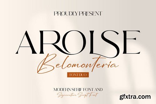 Arolse Belomonteria Duo Font Serif & Signature