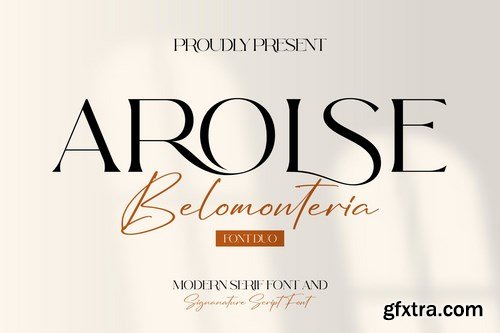 Arolse Belomonteria Duo Font Serif & Signature