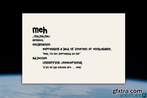 Meh - Fun Font GL