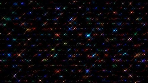 Videohive - 3D Abstract shining bright lines set dots wave, colorful, black background - 37126473 - 37126473