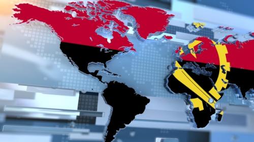 Videohive - Angola Flag Inside The Shape Of World Map Transition - 37095422 - 37095422