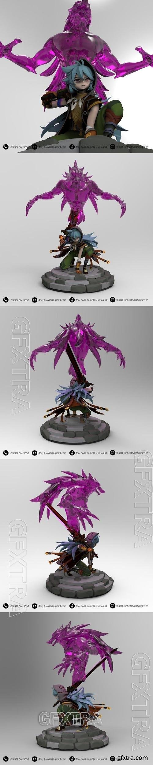 Razor - Genshin Impact 3D Printable