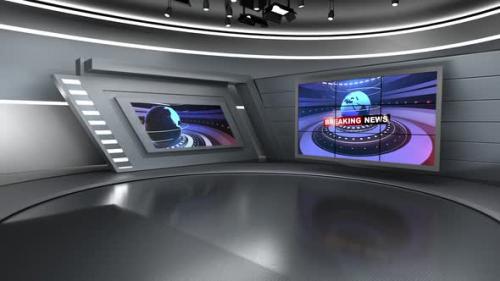 Videohive - Virtual News Studio Set N046 - 37102966 - 37102966