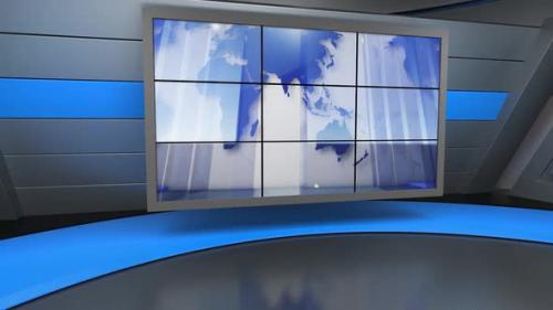 Videohive - Virtual News Studio Set N049 - 37102969 - 37102969