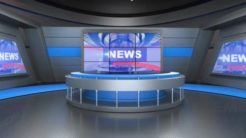 Videohive - Virtual News Studio Set N0410 - 37102970 - 37102970