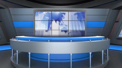 Videohive - Virtual News Studio Set N0411 - 37102971 - 37102971