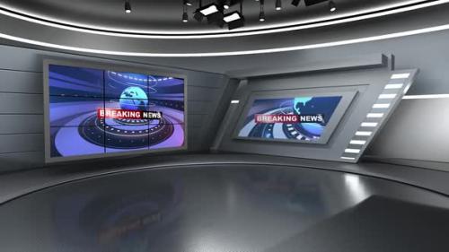 Videohive - Virtual News Studio Set N045 - 37102972 - 37102972