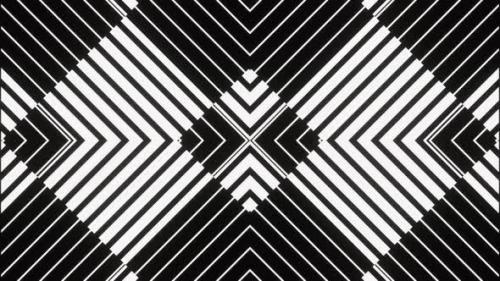 Videohive - Smooth Black and White Animation of Squares of Lines 02 - 37104045 - 37104045