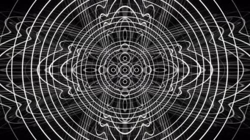 Videohive - Abstraction Black and White Infinite Loop 02 - 37104310 - 37104310