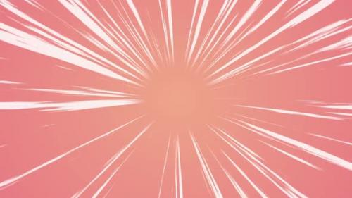 Videohive - Anime Tunnel Zoom White Lines Pink Background - 37104400 - 37104400