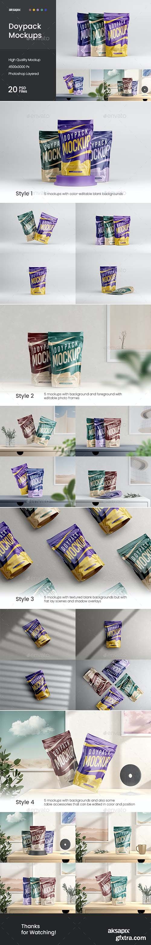 GraphicRiver - Doypack / Pouch Packaging Mockup 37045401