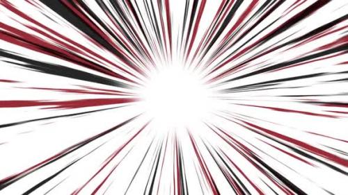 Videohive - Anime Tunnel Zoom Black Red Lines - 37104417 - 37104417
