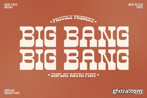 Big Bang Display Retro Font