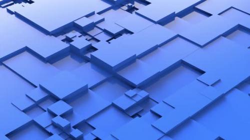 Videohive - Abstract Cubic Hi-tech Background Blue - 37078480 - 37078480