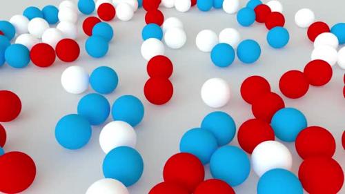 Videohive - Red White And Blue Balls - 37086927 - 37086927