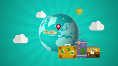 Videohive - Ireland Dublin Travel Destination - 37087396 - 37087396