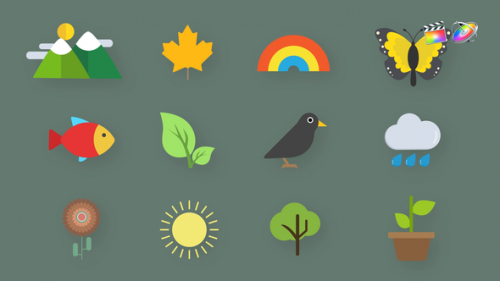 Videohive - Nature Animated Icons - 37187645 - 37187645