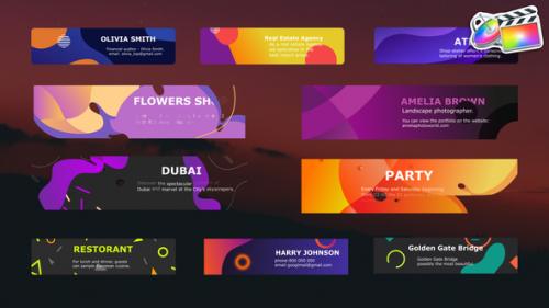 Videohive - Colorful Modern Titles for FCPX - 37198406 - 37198406