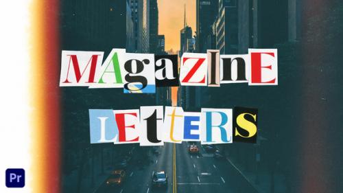 Videohive - Magazine Cutout Letters | For Premiere Pro - 37137884 - 37137884