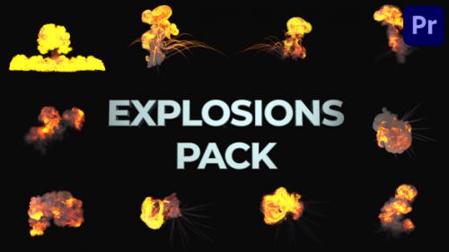 Videohive - Realistic Explosions Pack for Premiere Pro - 37182252 - 37182252