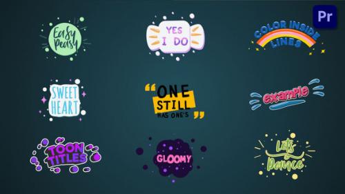 Videohive - Colorful cartoon titles & lower thirds #2 [Premiere Pro] - 37227406 - 37227406