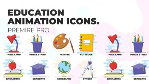 Videohive - Education - Animation Icons (MOGRT) - 37185971 - 37185971