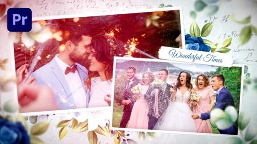 Videohive - Floral Wedding Photo Slideshow | MOGRT - 37189654 - 37189654