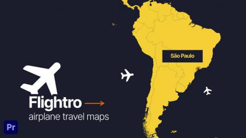 Videohive - Flightro - Airplane Travel Maps | For Premiere Pro - 37212787 - 37212787