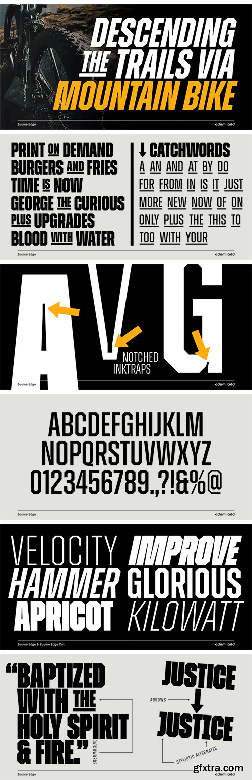 Zuume Edge Font Family