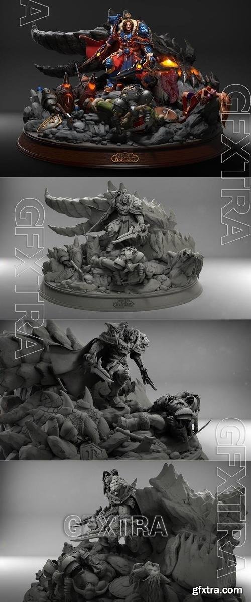 Varian Wrynn Diorama 3D Printable