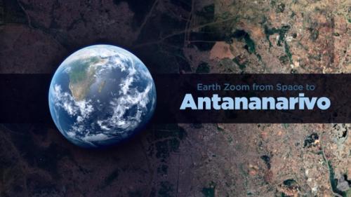 Videohive - Antananarivo (Madagascar) Earth Zoom to the City from Space - 37189715 - 37189715