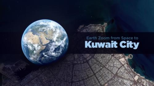 Videohive - Kuwait City (Kuwait) Earth Zoom to the City from Space - 37189718 - 37189718