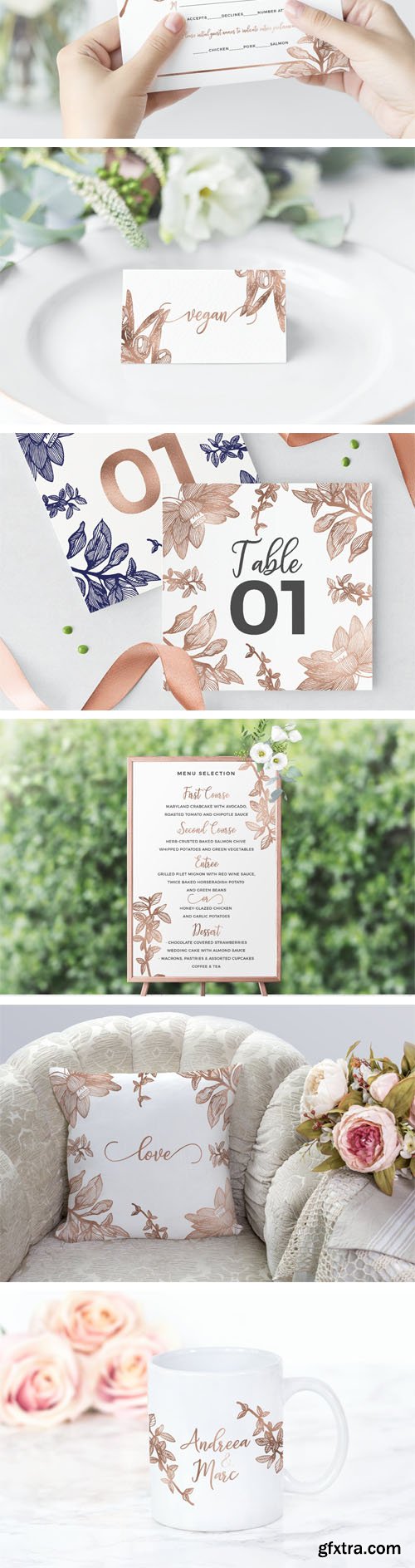 Botanical Wedding Invitation Pack