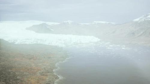 Videohive - Summer Cloudy View to the Big Glacier - 37154239 - 37154239