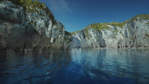 Videohive - Massive Sea Cliffs and Waves of the North Sea on the Southern Coast - 37155052 - 37155052