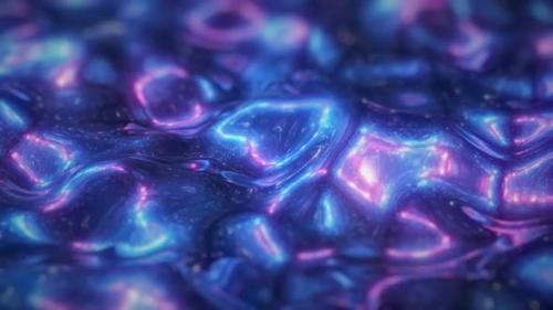 Videohive - Liquid Metal Looped Abstract Digital Animation with Displaced Noise - 37188146 - 37188146